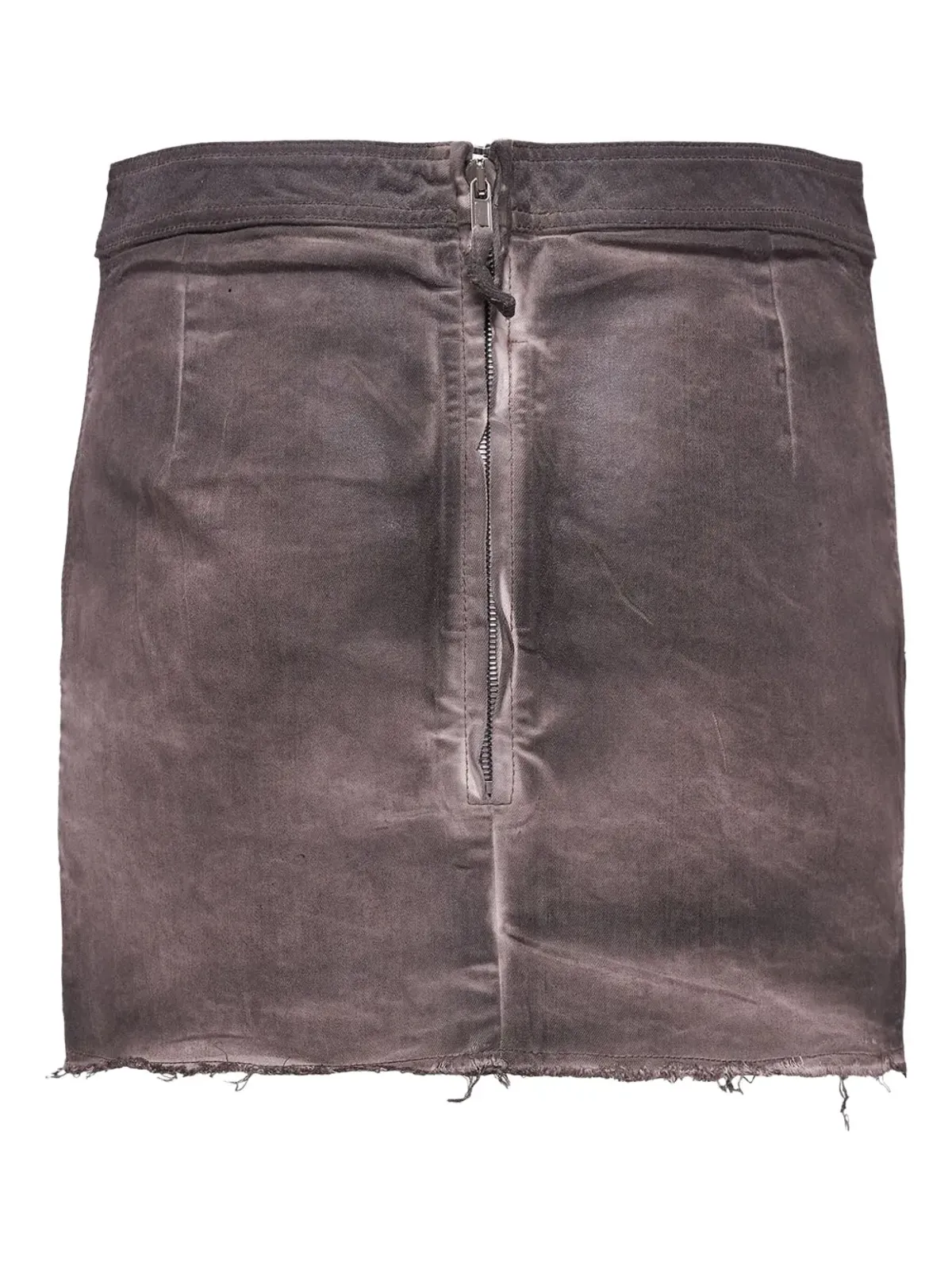Rick Owens DRKSHDW ほつれヘムのミニスカート - ブラック - 画像2