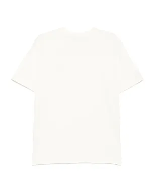 CAFÉ KITSUNÉ Barista Fox Patch Relaxed T-shirt - White - サムネイル2