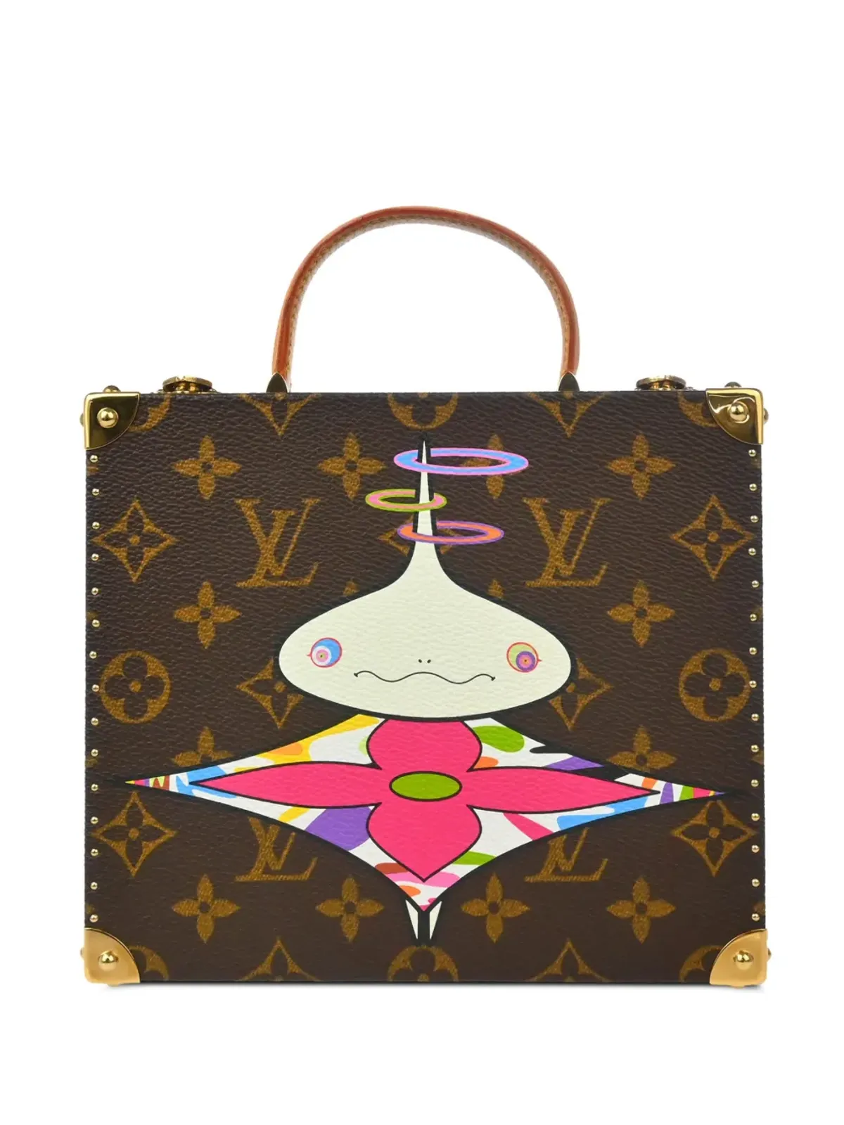 Louis Vuitton ビンテージ x Takashi Murakami 1990年代-2000年代 オニオンヘッド ハンドバッグ - ブラウン - 画像1