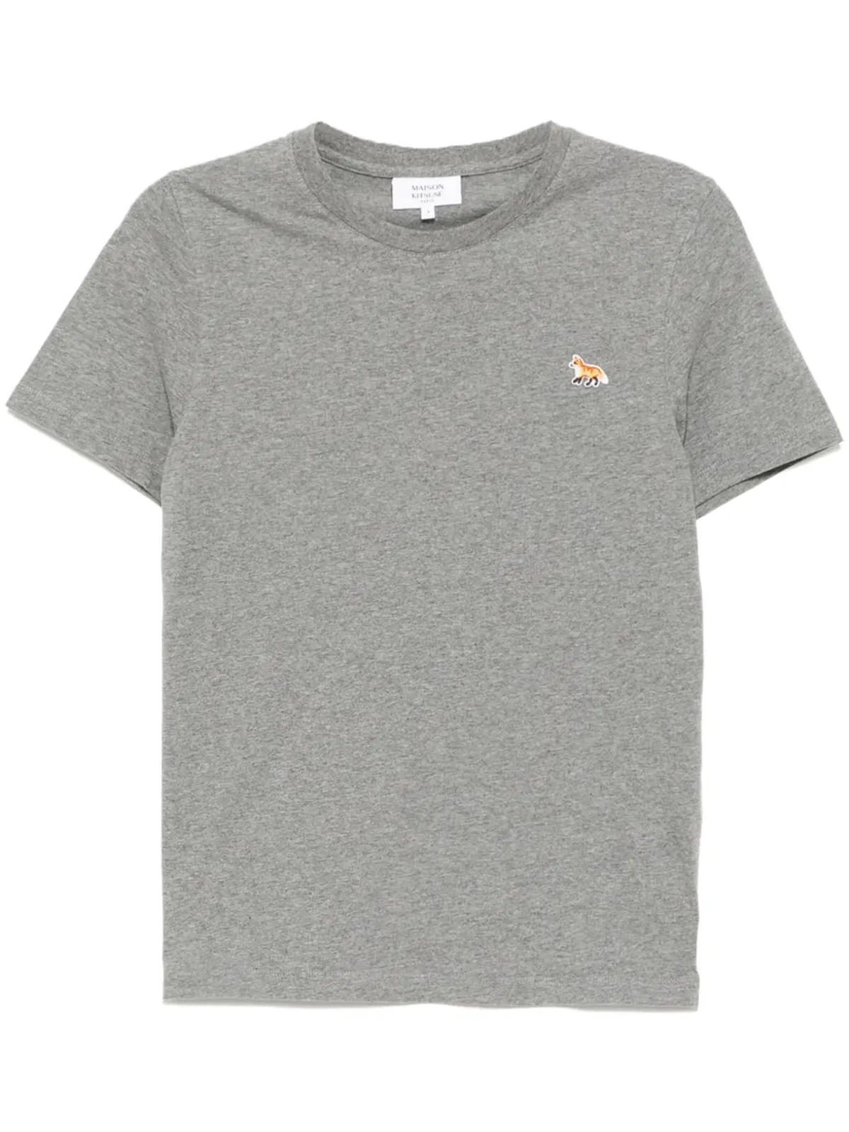 Maison Kitsuné Baby Fox patch regular T-shirt - Grey - 画像1