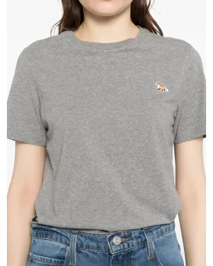 Maison Kitsuné Baby Fox patch regular T-shirt - Grey - サムネイル5