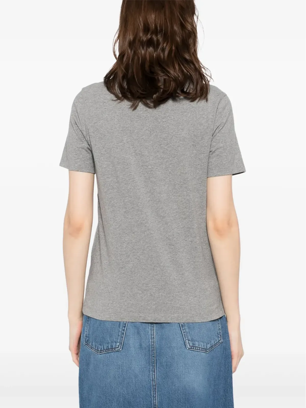 Maison Kitsuné Baby Fox patch regular T-shirt - Grey - 画像4