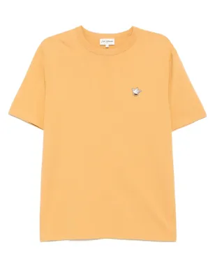 Maison Kitsuné Barista Fox-patch T-shirt - Yellow - サムネイル1