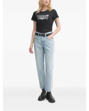 Levi's ラインストーンストライプ デニムジーンズ ブルー - サムネイル2