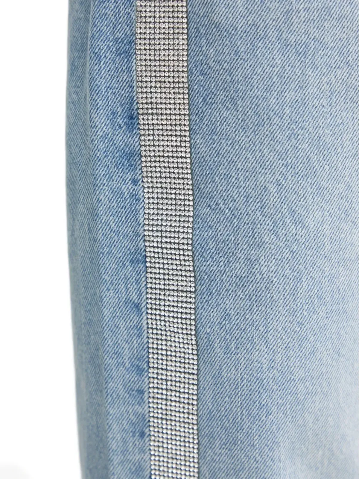 Levi's ラインストーンストライプ デニムジーンズ ブルー - 画像4