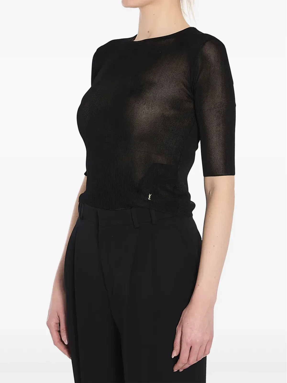 Saint Laurent Cassandre クロップトップ - 画像4