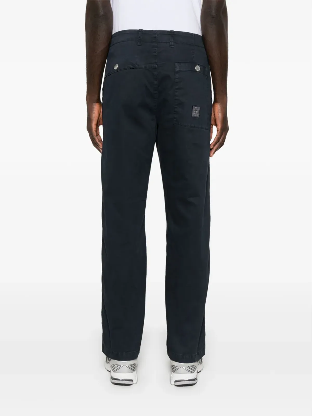 Stone Island コンパスモチーフ パンツ ブルー - 画像4