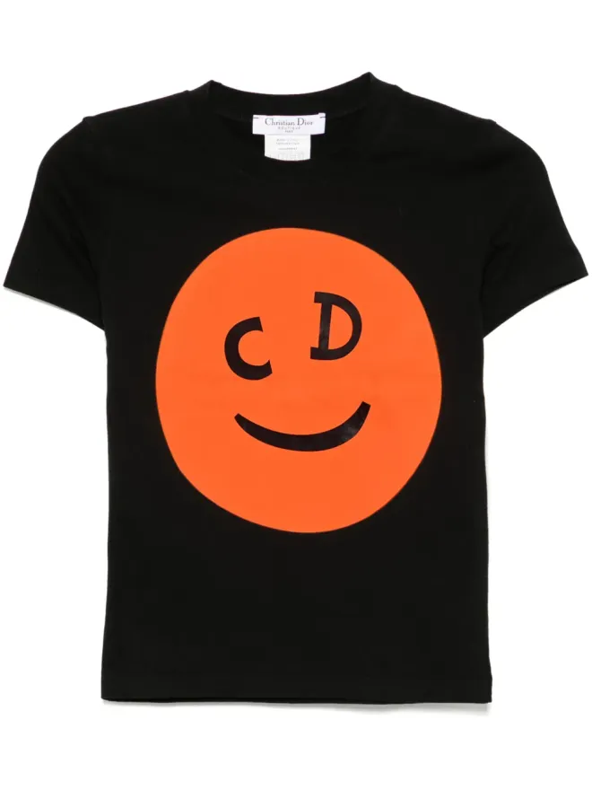 Christian Dior Pre-Owned ビンテージ Christian Dior 2001 グラフィックプリント Tシャツ - ブラックの商品画像