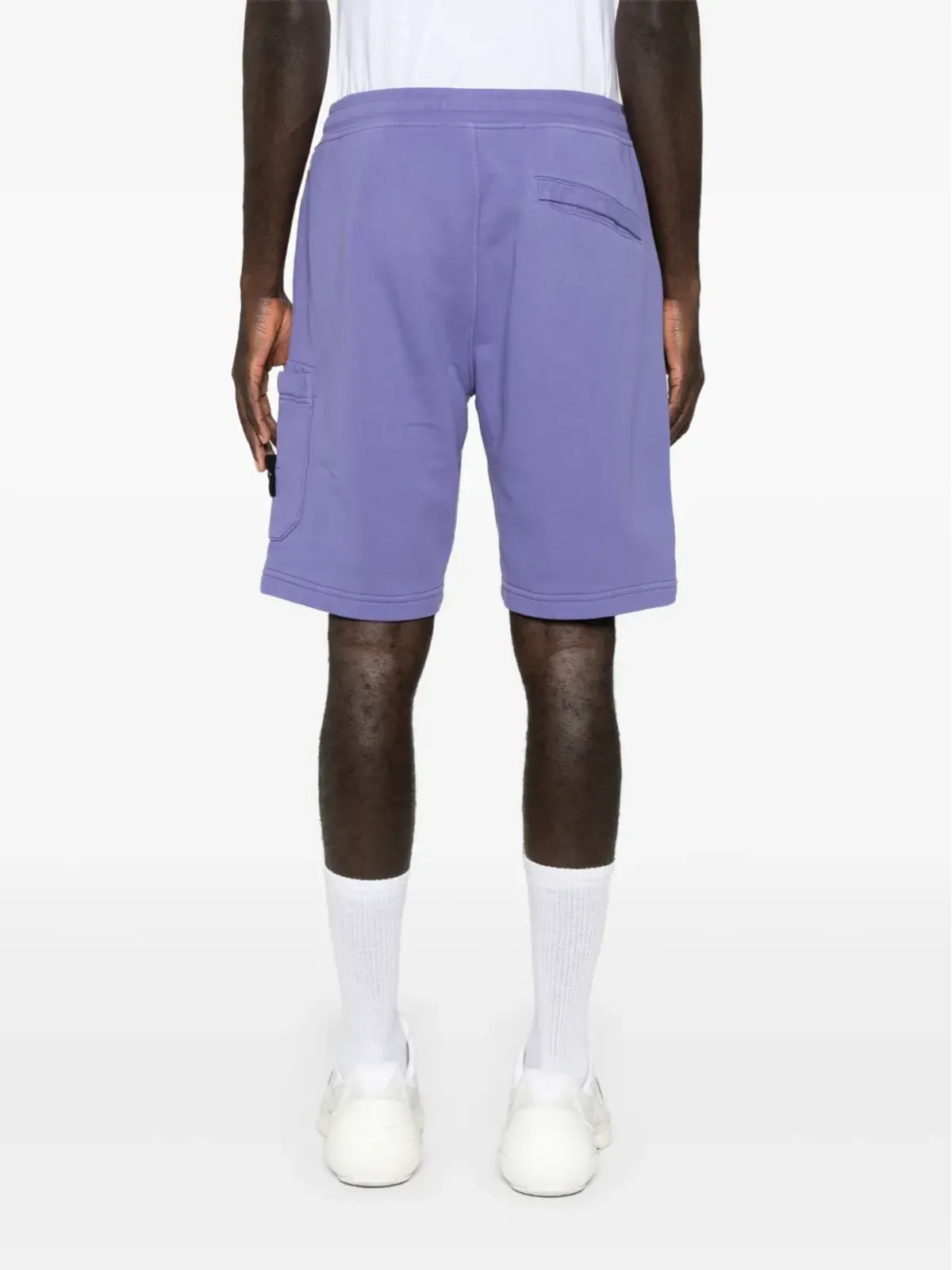 Stone Island コンパスバッジ ショーツ - パープル - 画像4
