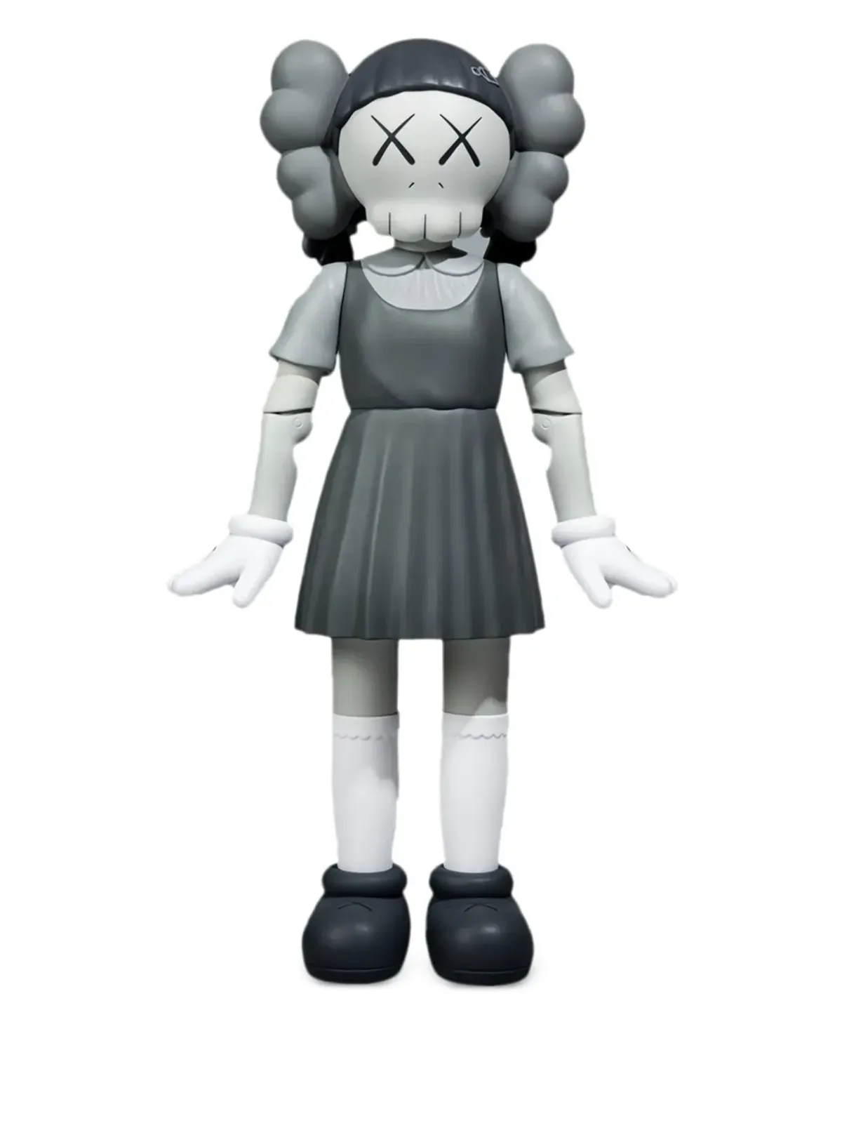 KAWS × Squid Game Young-Hee Monotone フィギュア - グレー - 画像1