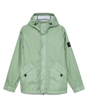 Stone Island シワ加工コート - グリーン - サムネイル1