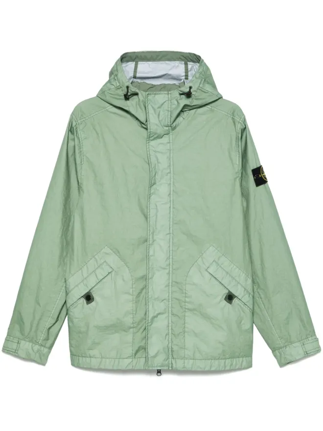 Stone Island Stone Island シワ加工コート - グリーンの商品画像