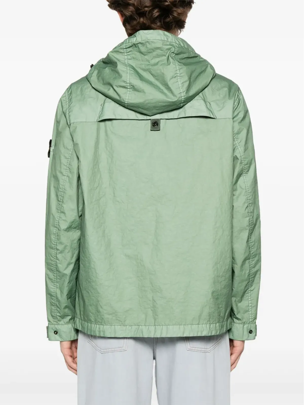 Stone Island シワ加工コート - グリーン - 画像4