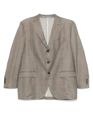 Loro Piana Pre-Owned メランジ風グレーブレザー - サムネイル1