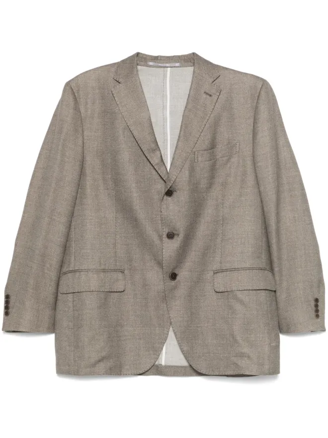 Loro Piana Pre-Owned Loro Piana Pre-Owned メランジ風グレーブレザーの商品画像