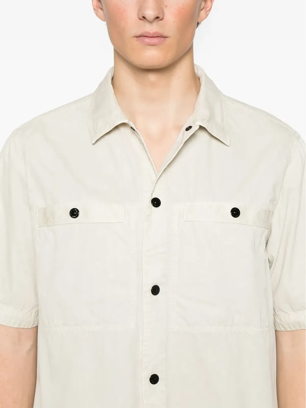 Stone Island 取り外し可能なバッジシャツ - 画像5