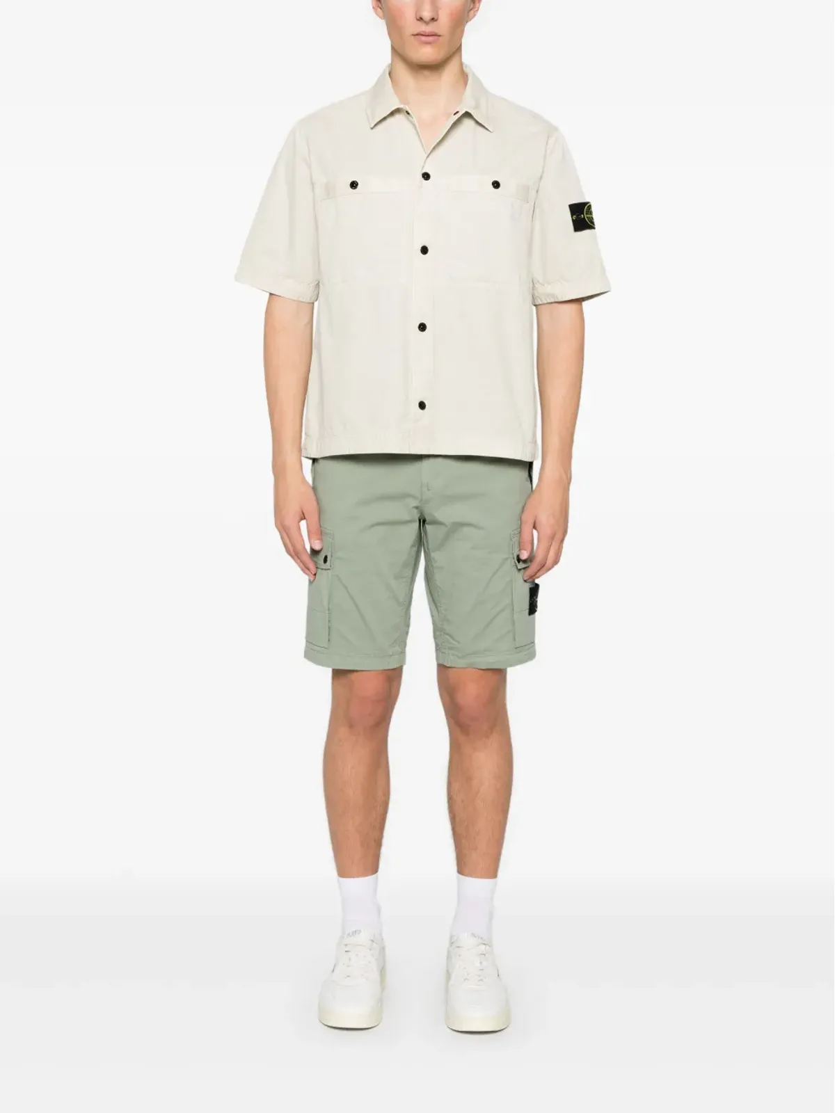 Stone Island 取り外し可能なバッジシャツ - 画像2