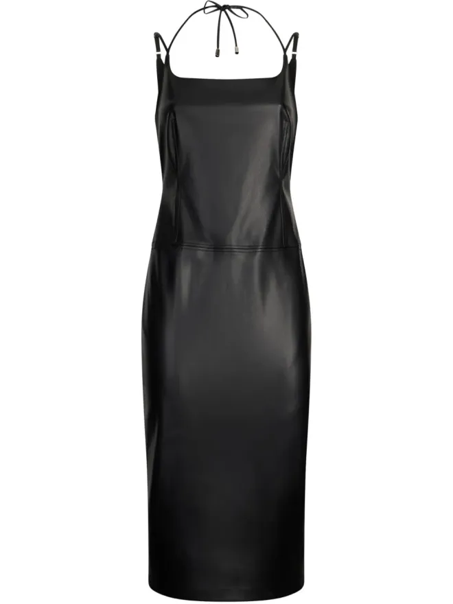 LIU JO LIU JO コーティッドドレス ブラックの商品画像