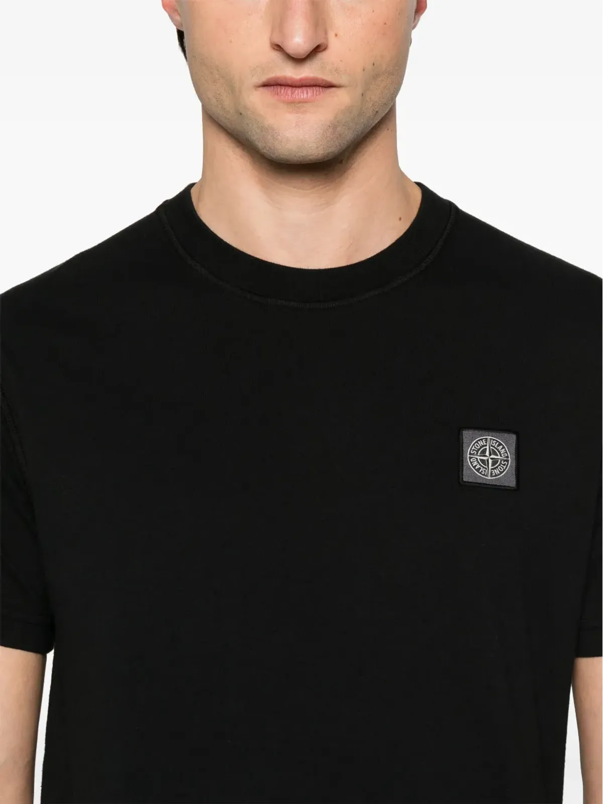 Stone Island コンパスモチーフ Tシャツ ブラック - 画像4
