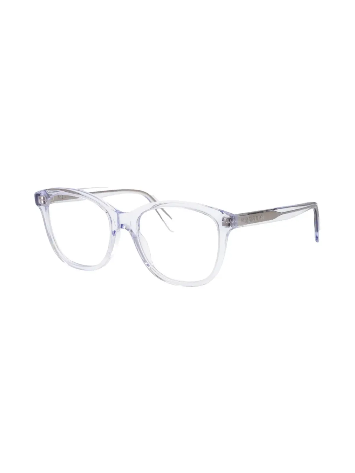 Alexander McQueen Eyewear ウェイファー・フレーム眼鏡 - グレー - 画像2