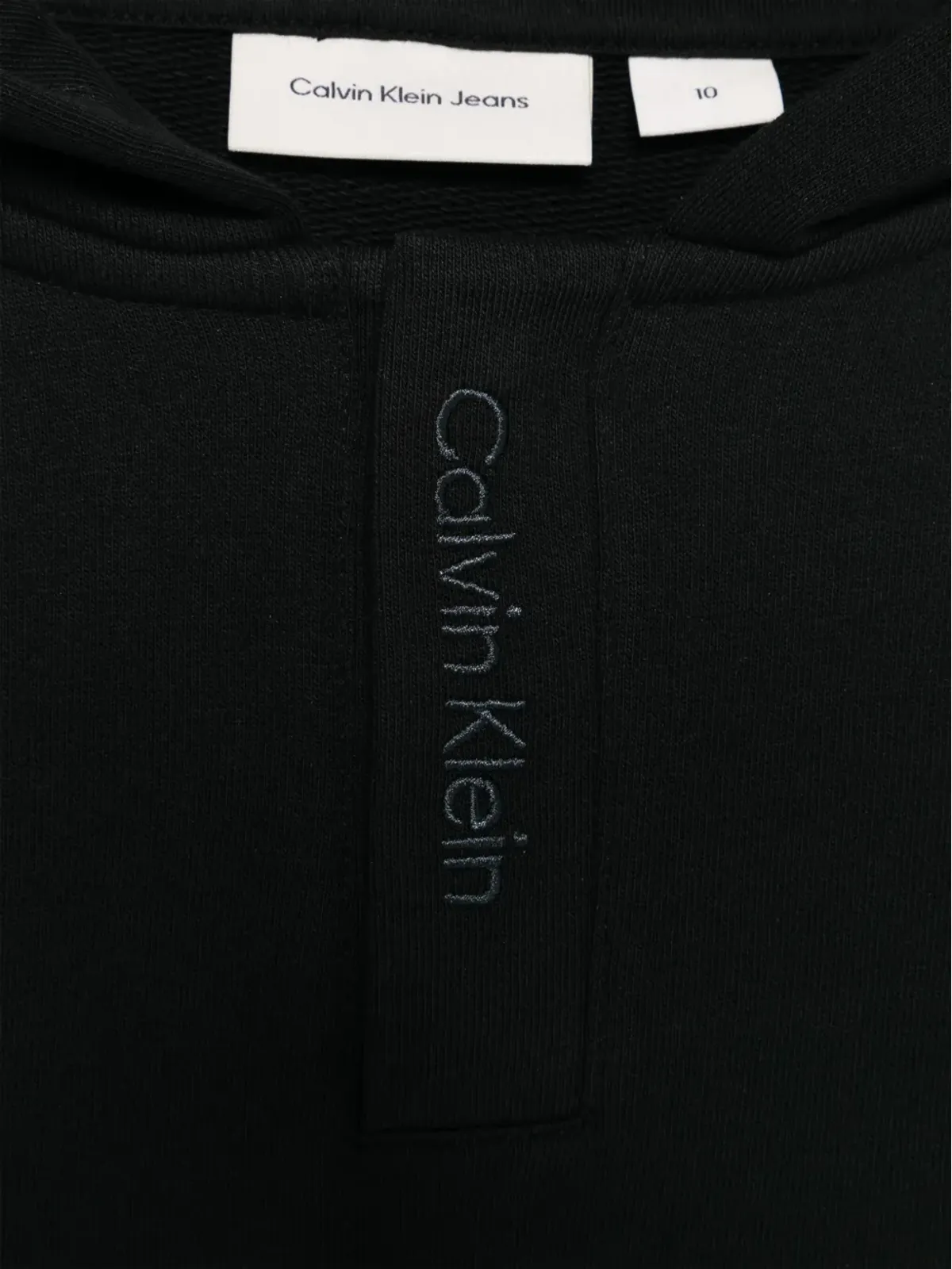 Calvin Klein Kids ロゴ刺繍フード付きパーカー - 画像3