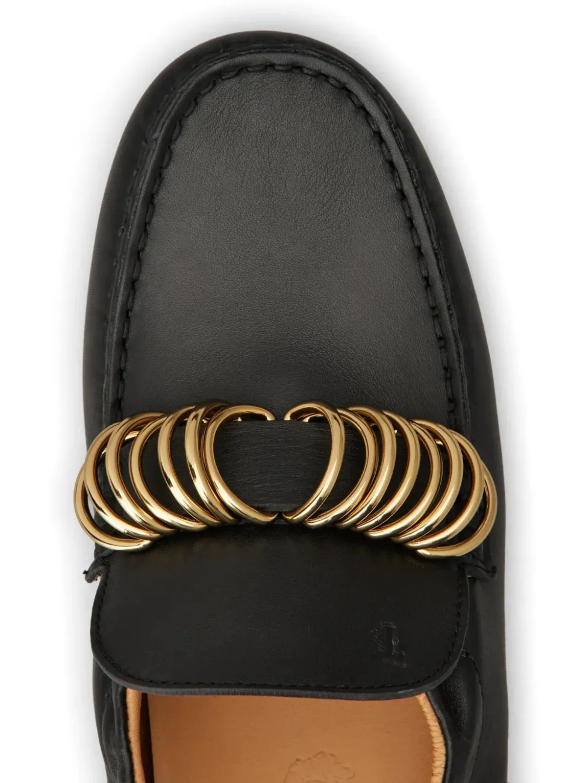 Tod's リング装飾ローファー - ブラック - 画像5