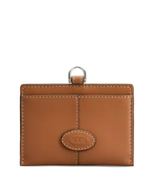 Tod's レザー カードホルダー - ブラウン - サムネイル1