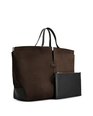 Tod's マキシスエード トートバッグ - ブラウン - サムネイル2