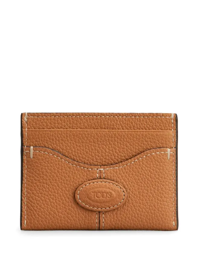 Tod's Tod's ロゴアップリケカードホルダー - ブラウンの商品画像