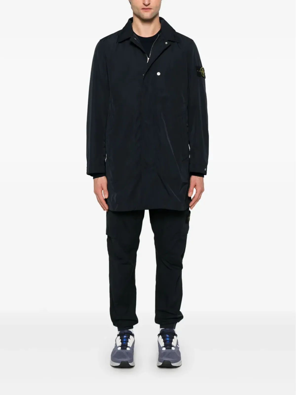 Stone Island ロゴパッチ クルーネック セーター - ブルー - 画像2