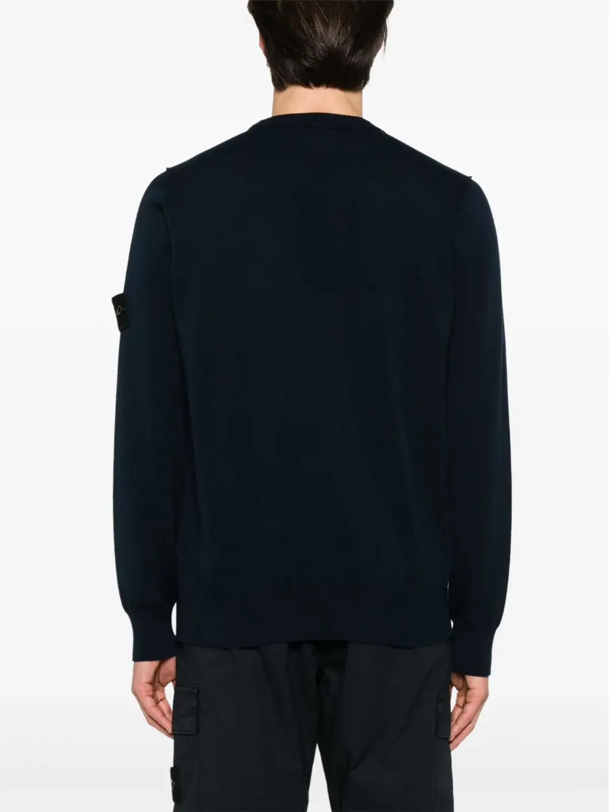 Stone Island ロゴパッチ クルーネック セーター - ブルー - 画像4