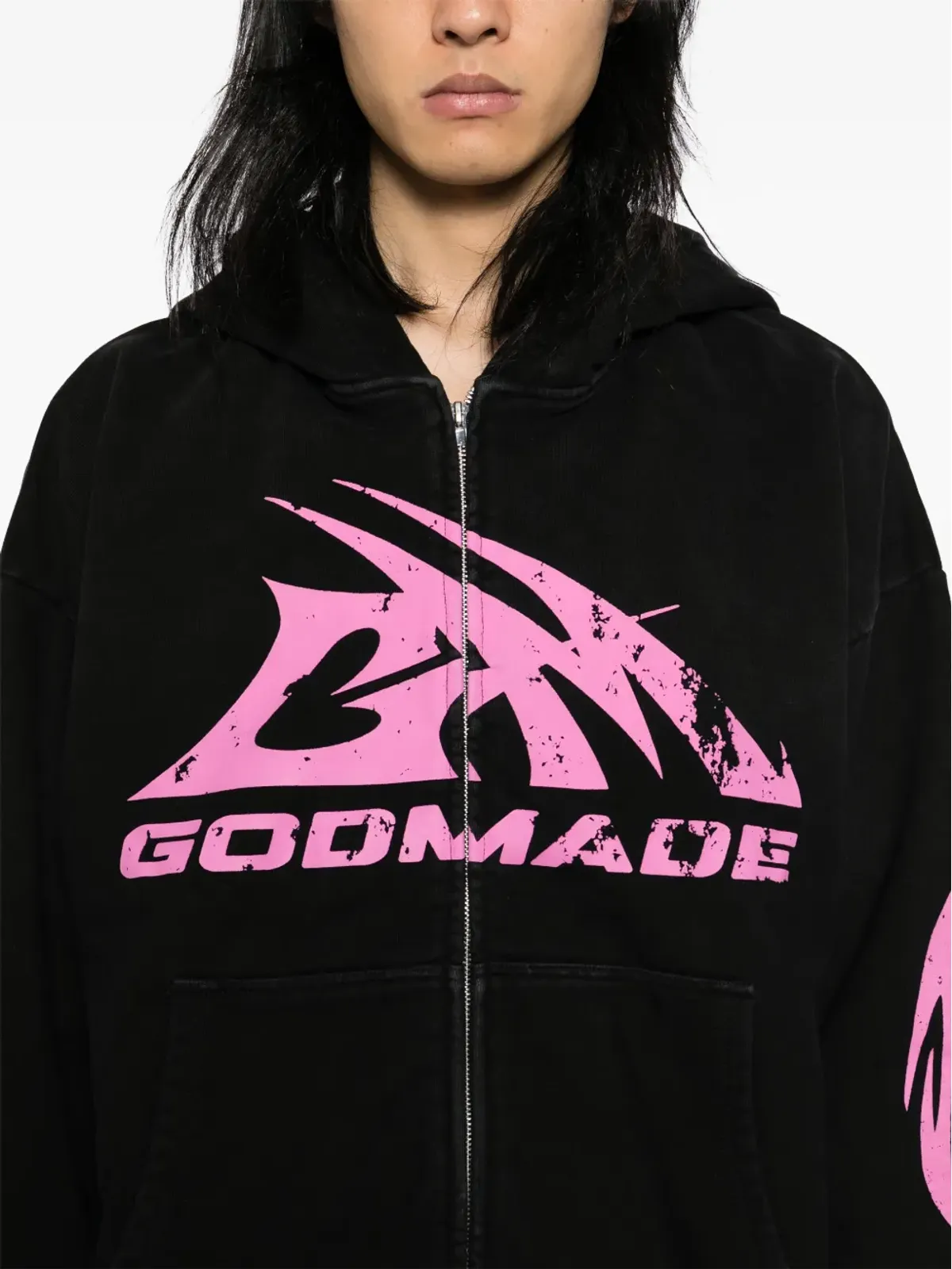 GODMADE ロゴプリントフーディー - 画像5