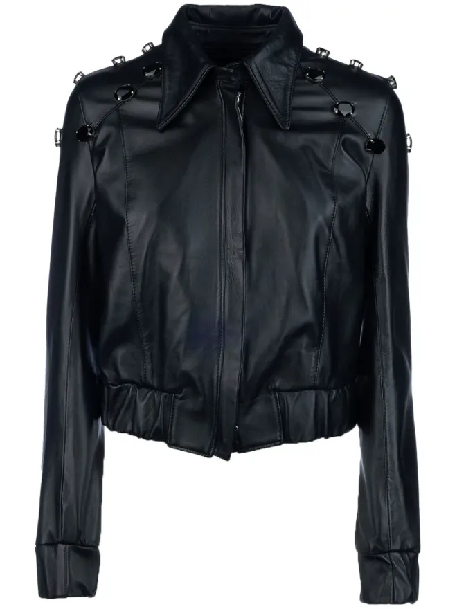 CARLOTTA 2001 CARLOTTA 2001 ラインストーン付きレザージャケットの商品画像