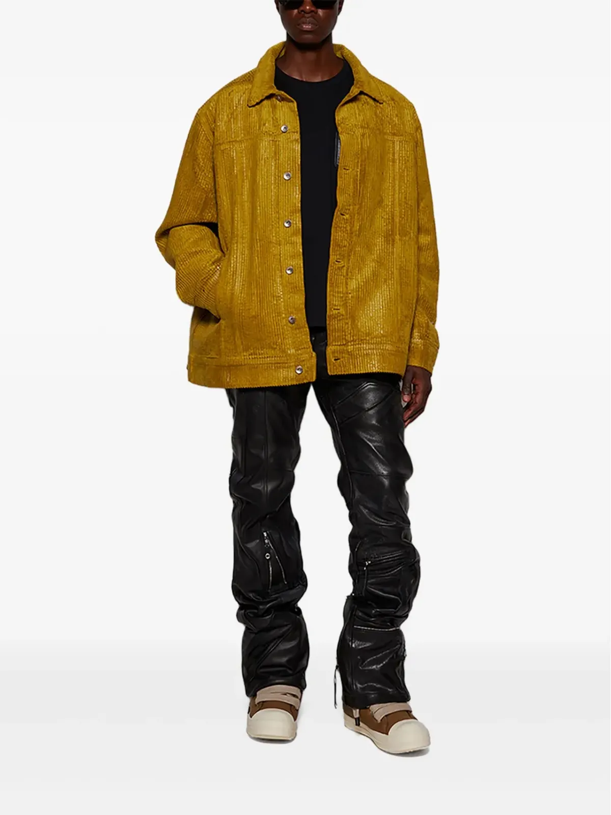 Rick Owens DRKSHDW ジャンボシャツジャケット - ブラウン - 画像2
