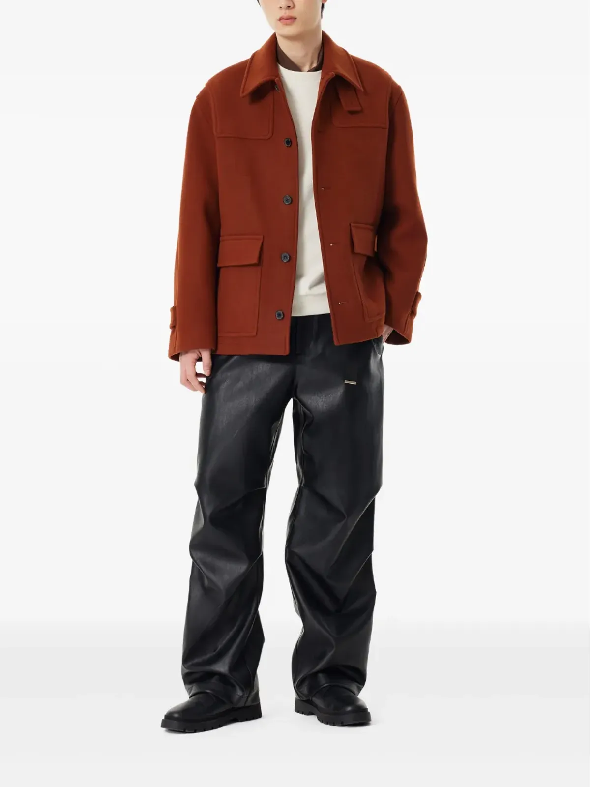 TOMBOY non-toggle duffle coat - 画像2