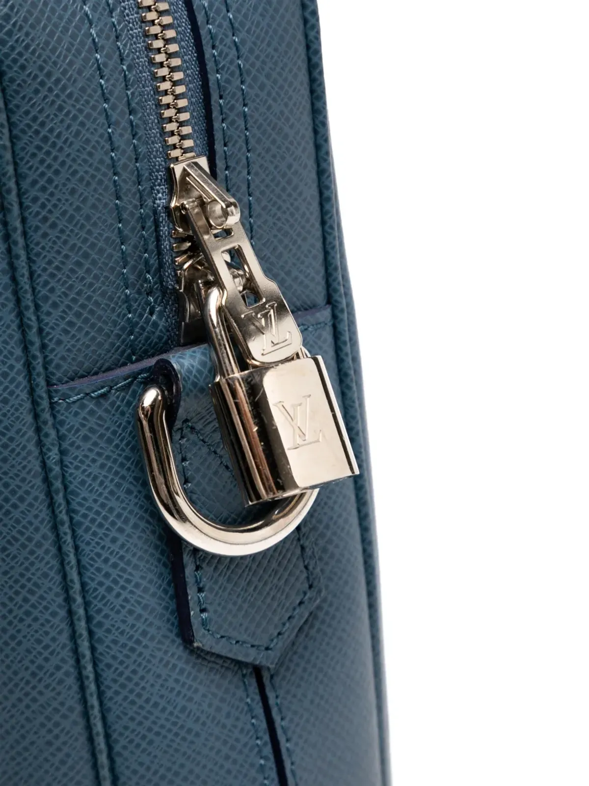 ビンテージ Louis Vuitton ドキュメントバッグ ブルー - 画像3