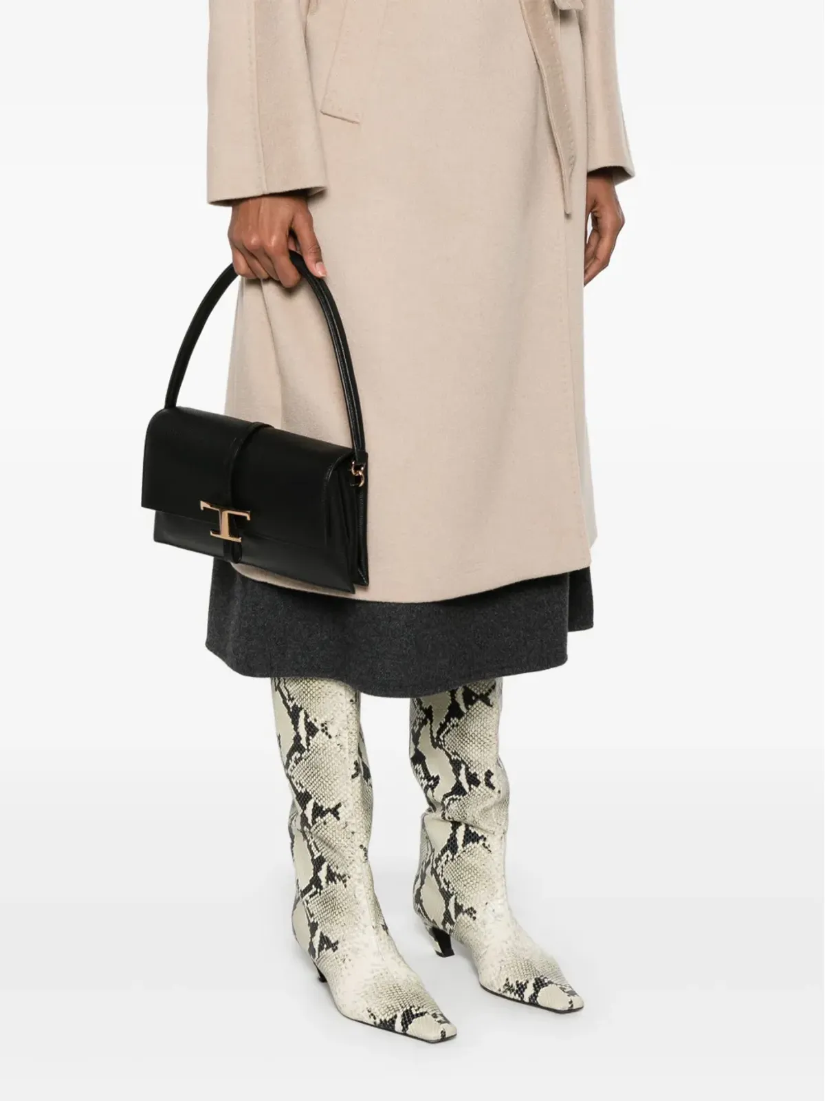 Tod's ミニ T Timeless クロスボディバッグ - ブラック - 画像2