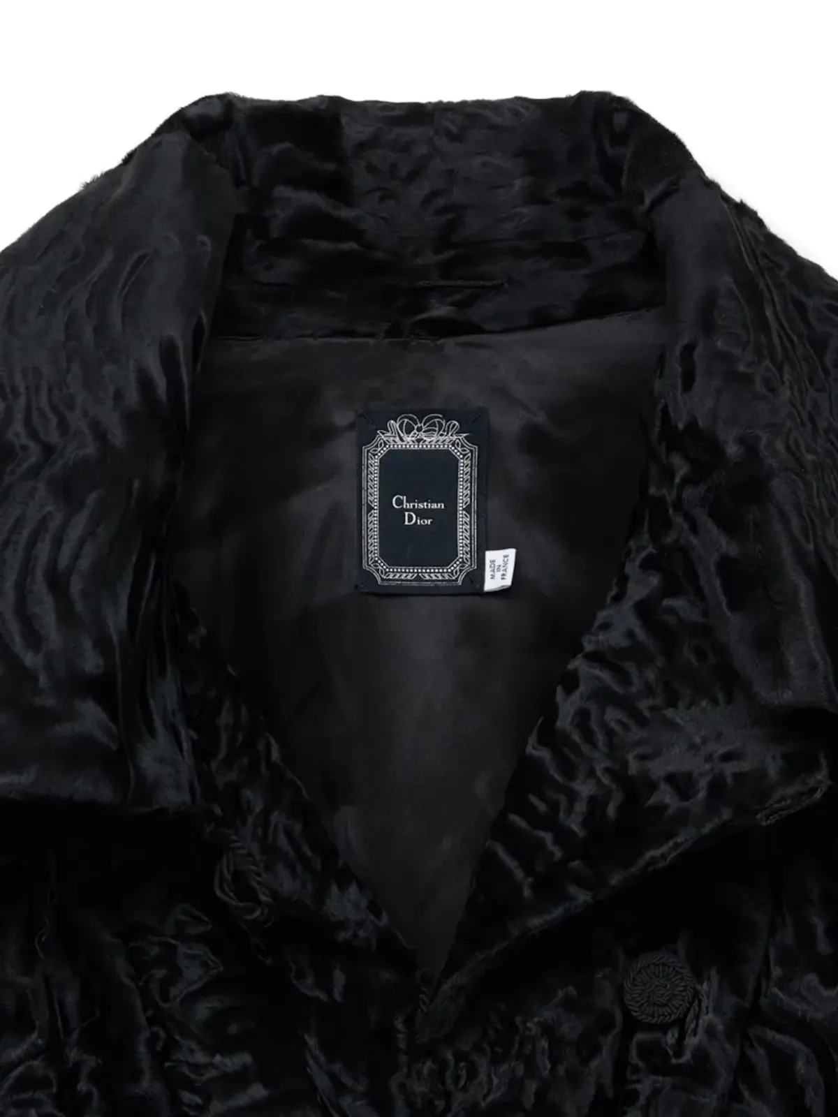 Christian Dior ビンテージ ファー付きカフスジャケット ブラック - 画像3