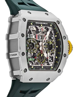 Richard Mille 2019 ビンテージ オートマチック・フライバック・クロノグラフ 50mm ブラック - サムネイル5