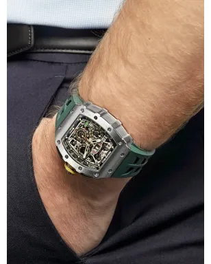 Richard Mille 2019 ビンテージ オートマチック・フライバック・クロノグラフ 50mm ブラック - サムネイル2