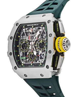 Richard Mille 2019 ビンテージ オートマチック・フライバック・クロノグラフ 50mm ブラック - サムネイル3