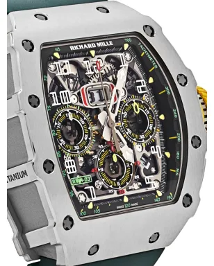 Richard Mille 2019 ビンテージ オートマチック・フライバック・クロノグラフ 50mm ブラック - サムネイル4
