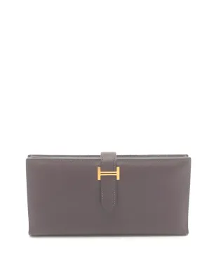 Hermès ビンテージ 2019年 ベアン ウォレット - レッド - サムネイル1