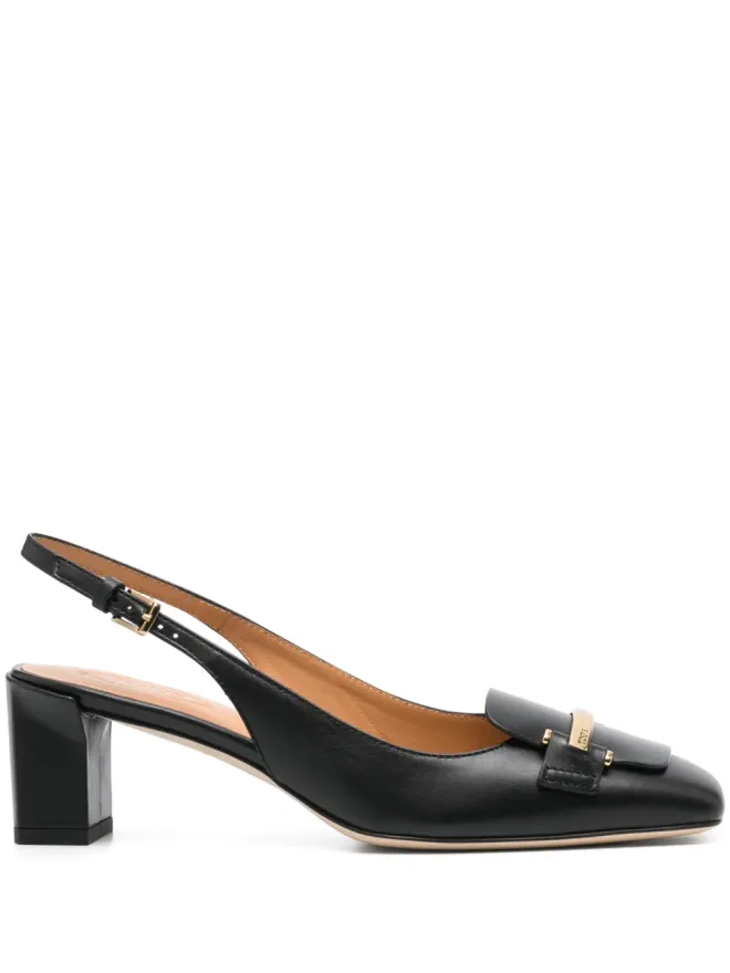 Tod's Tod's 50mm レザー スリングバックパンプス - ブラックの商品画像