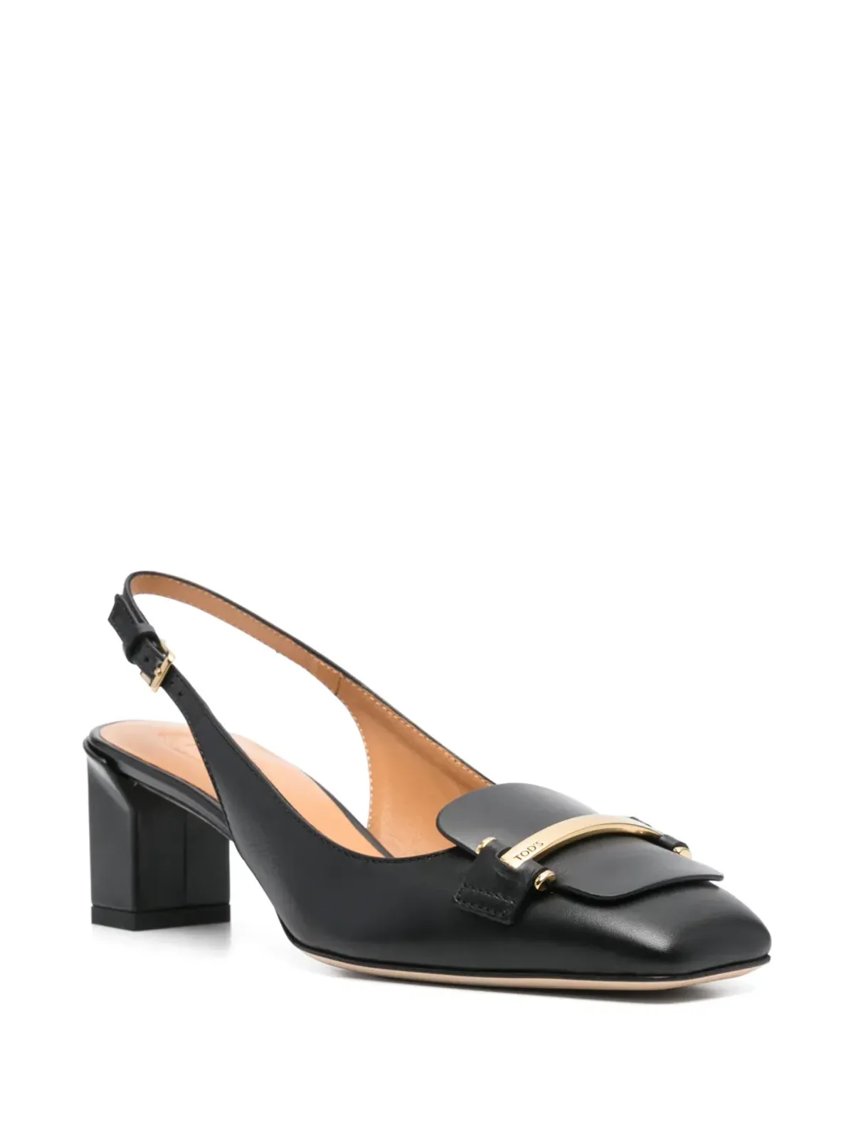 Tod's 50mm レザー スリングバックパンプス - ブラック - 画像2