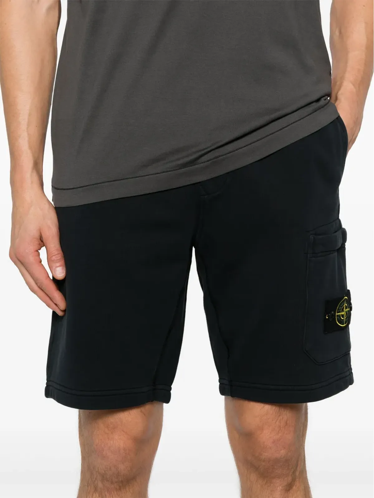 Stone Island コンパスバッジ付き トラックショーツ - 画像5