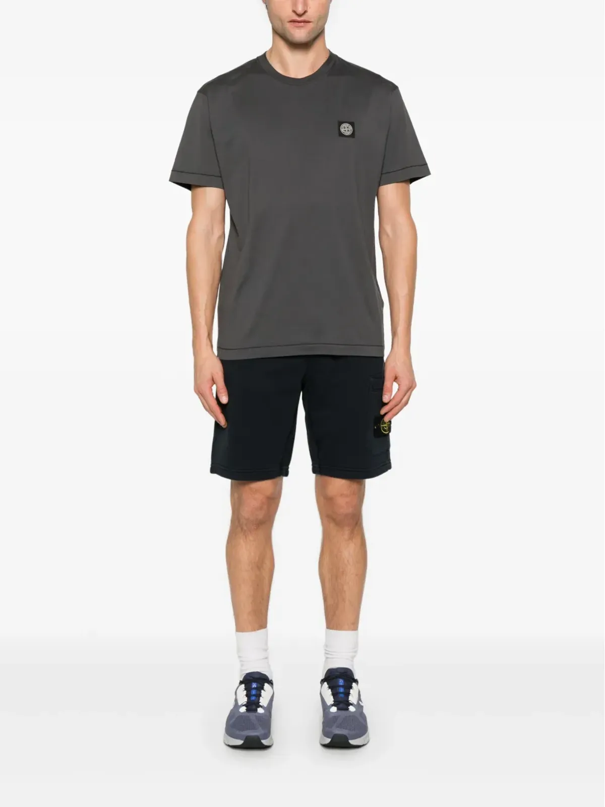 Stone Island コンパスバッジ付き トラックショーツ - 画像2