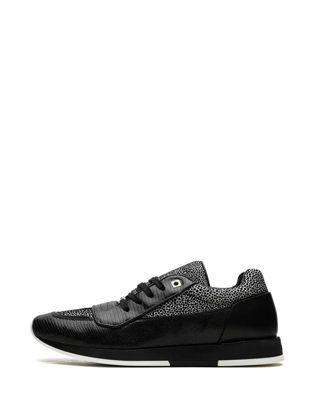 Jimmy Choo ジェット ミックスメディア スニーカー ブラック - 画像5