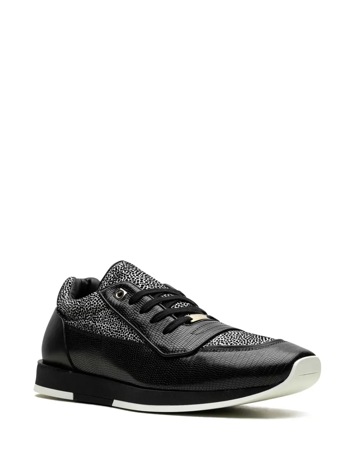 Jimmy Choo ジェット ミックスメディア スニーカー ブラック - 画像2