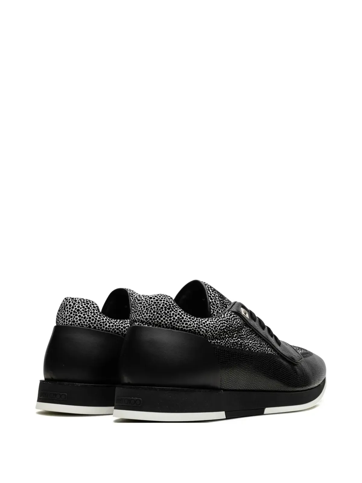 Jimmy Choo ジェット ミックスメディア スニーカー ブラック - 画像3